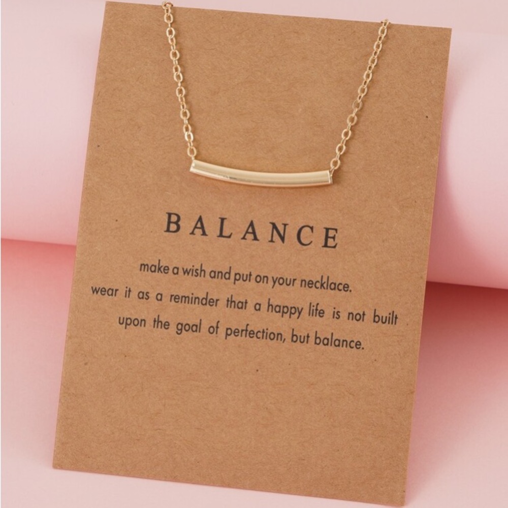 🔥2/$15🔥 🆕 BALANCE Inspirational Necklace!!!   Brand New!!!
